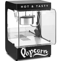 Royal Catering Popcornmaschine - 1300 W - 4 kg/h - modernes Design - schwarz -