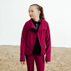 Fleecejacke 100 Kinder pink kirschviolett 152 cm 12J