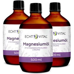 Echt Vital Magnesiumöl Flüssigkeit 3x500 ml