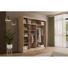 altdecor Schiebetürenschrank VESLI 200 x 215 x 61 cm Beige