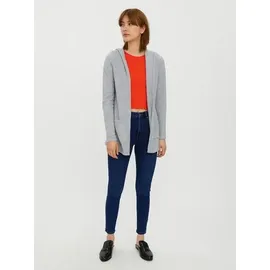 Vero Moda Doffy Open Strickjacke Light Grey Melange S
