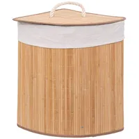 5five simply smart 5five - eck-wäschekorb Bambus 48l