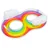 BESTWAY Aufblasbare Doppelliegematte Mit Rückenlehne 186x116 Cm - Multicolor - One Size
