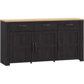 Forte Sideboard Bohol 166,1 x 87 x 42 cm Riviera Eiche / Cabazone Eiche