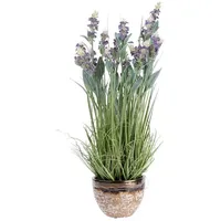 Homescapes Kunstblumen Lavendel in brauner Topf, Lila, 66 cm