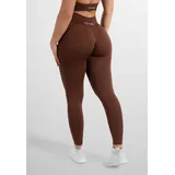 SMILODOX Damen Leggings Silvia Braun braun L