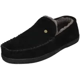 Warmbat Hausschuhe Grizzly Suede GRZ4410-99 in schwarz | Gr.: 48