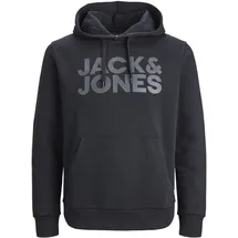 JACK & JONES Corp Logo Kapuzenpullover Black / Print Large Print / W Black XL