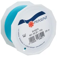 Präsent C.E. Pattberg Sheer Organzaband türkis, - 25-m-Rolle 40 mm Breite, Zubehör zum Dekorieren & Basteln, Dekoband