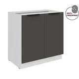 Küchen-Preisbombe Unterschrank ARIA 80 x 0 x 0 cm Schwarz