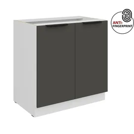 Küchen-Preisbombe Unterschrank ARIA 80 x 0 x 0 cm Schwarz