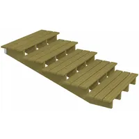 Plus Außentreppe Kiefer 5 Stufen 120 cm breit Schritttiefe