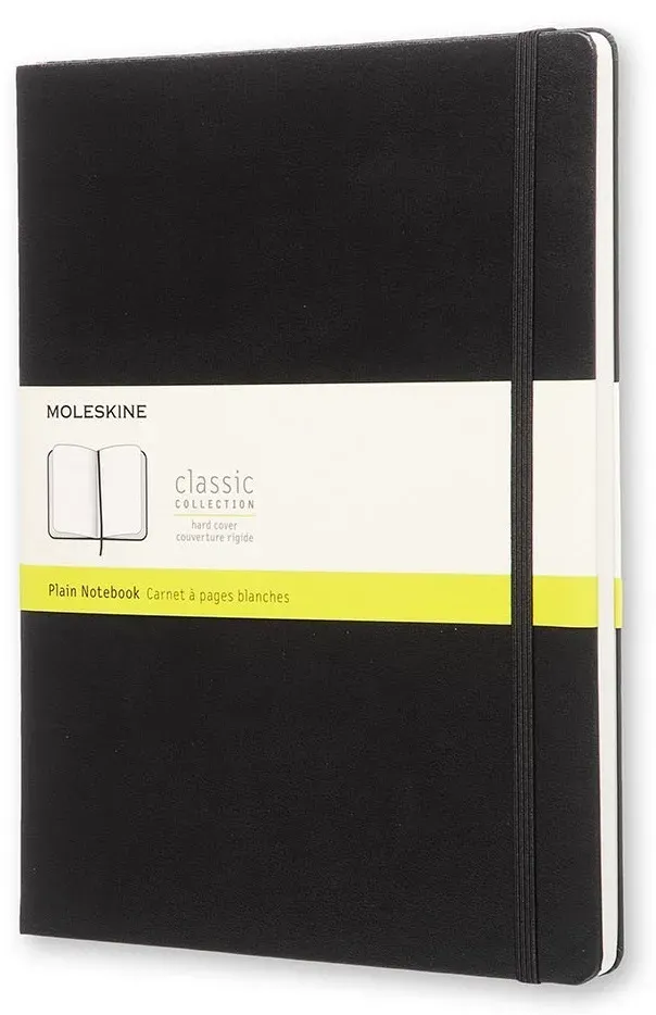 Moleskine Classic, Einfarbig, Schwarz, 70 g/m2, Hardcover, Universal