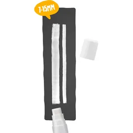 Securit Kreidemarker WATERPROOF LARGE, 2er Etui, weiß