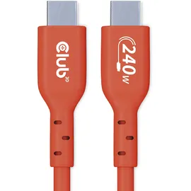 Club 3D USB 2.0 Typ-C Kabel Bidirektional USB-IF 480Mb PD 240W St./St. 1m orange