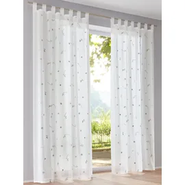 Heine Gardine HEINE HOME Gr. 3, weiß, bunt, B:140cm H:225cm, Polyester, Gardinen, Gardine