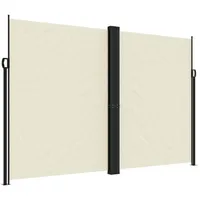 vidaXL Seitenmarkise Ausziehbar Creme 220x1200 cm