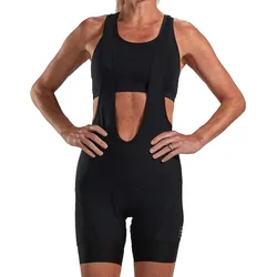 Sporthose Damen Fahrrad Thermo Bib Hose mit Trägern ELITE ZOOT L