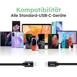 Alkaya USB-C 1,0 m Schwarz