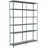 SCHULTE Regalwelt Anbauregal Metall 230 x 160 x 35 cm silberfarben