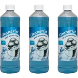 Cleanerist | 3x 1L Scherkopfreiniger Nachfüllflüssigkeit für Philips Quick Clean Kartuschen (z.B. Series 3/5/7/9000) – Ersatz zum Nachfüllen von 30 Reinigungskartuschen (CC13/CC16) für Station