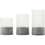 Brilliant Bougie LED-Kerzen 3 St. grau