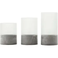 Brilliant Bougie LED-Kerzen 3 St. grau