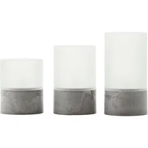 Brilliant Bougie LED-Kerzen 3 St. grau