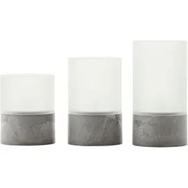 Brilliant Bougie LED-Kerzen 3 St. grau
