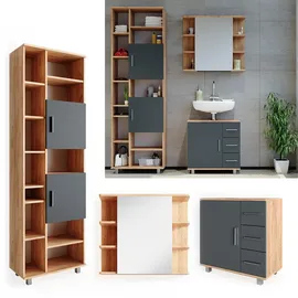 Vicco Ilias 3-tlg. Eiche/Anthrazit