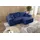 kaiser möbel L-förmiges Bohoo-Ecksofa mit Schlaffunktion Blau Rechts