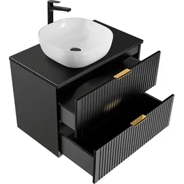petits-meubles Adriel 2-tlg. Schwarz
