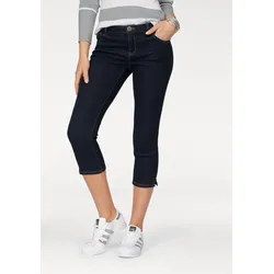 Caprijeans »Ultra-Stretch«, extra-enger Schnitt, modischer Beinabschluss mit Schlitz, Gr. 34 - N-Gr, rinsed, , 204385-34 N-Gr
