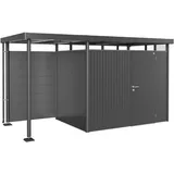 Biohort Rückwand Seitendach H2-H5 Dunkelgrau-Metallic 134 cm x 4 cm x 181 cm