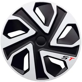 Auto-Style Satz J-Tec Radzierblenden ST 14-Zoll Silber/Schwarz