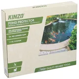 Kinzo Vogelschutznetz für Teich, Außenbereich, Garten, mit 20 schwimmenden Ringen – Schutz gegen Katzen