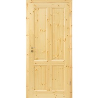 Kilsgaard Zimmertür Holz Typ 02/04 Kiefer lackiert, DIN Rechts, 985x1985 mm