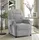 Atlantic Home Collection Relaxsessel »Tobi«, mit Relaxfunktion, Federkern & Aufbewahrungstasche grau