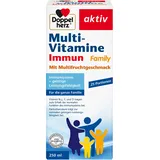 Doppelherz Multi-Vitamine Immun Family – 11 Vitamine + Magnesium sofort trinkfertig mit Multifruchtgeschmack – 250ml