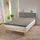 BettwarenShop Spannbettlaken Jersey-Elasthan 180 x 200 - 200 x 220 cm grau