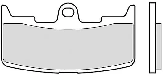 Brembo Bremsbelag Typ SA, Sintermetall mit ABE, Bremsbelag "07GR68" Satz