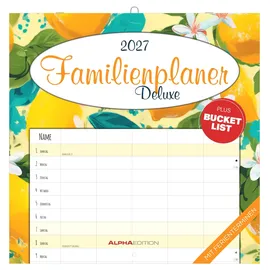 ALPHA EDITION GmbH & Co. KG Familienplaner Deluxe 2027