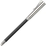 Graf von Faber-Castell 118568 - Perfekter Bleistift mit Verlängerer, Spitzer und Radiergummi, platiniert, Schwarz