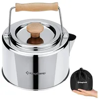 KingCamp Teekessel 1,2L Camping Kessel Teekanne Wasserkessel Tee Sieb Pot Stahl