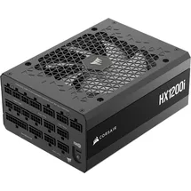 Corsair HX1200i (2025), PC-Netzteil – schwarz, 2x 12V-2x6-PCIe, 5x PCIe, Kabel-Management, 1200 Watt
