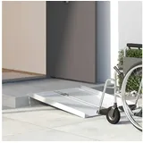 vidaXL Rampe für Rollstühle 270 kg Silber