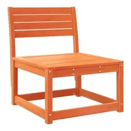 vidaXL Gartensofas mit Kissen 2 Stk. Wachsbraun Massivholz Kiefer