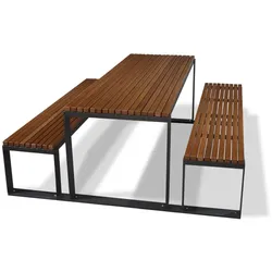 Tisch mit Banken fur Stadtmobiliar h424_70