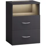CASARIA Nachttisch Jamie Anthrazit