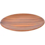 CreaTable Frühstücksteller Nature Collection Ø 23 cm Holz Braun